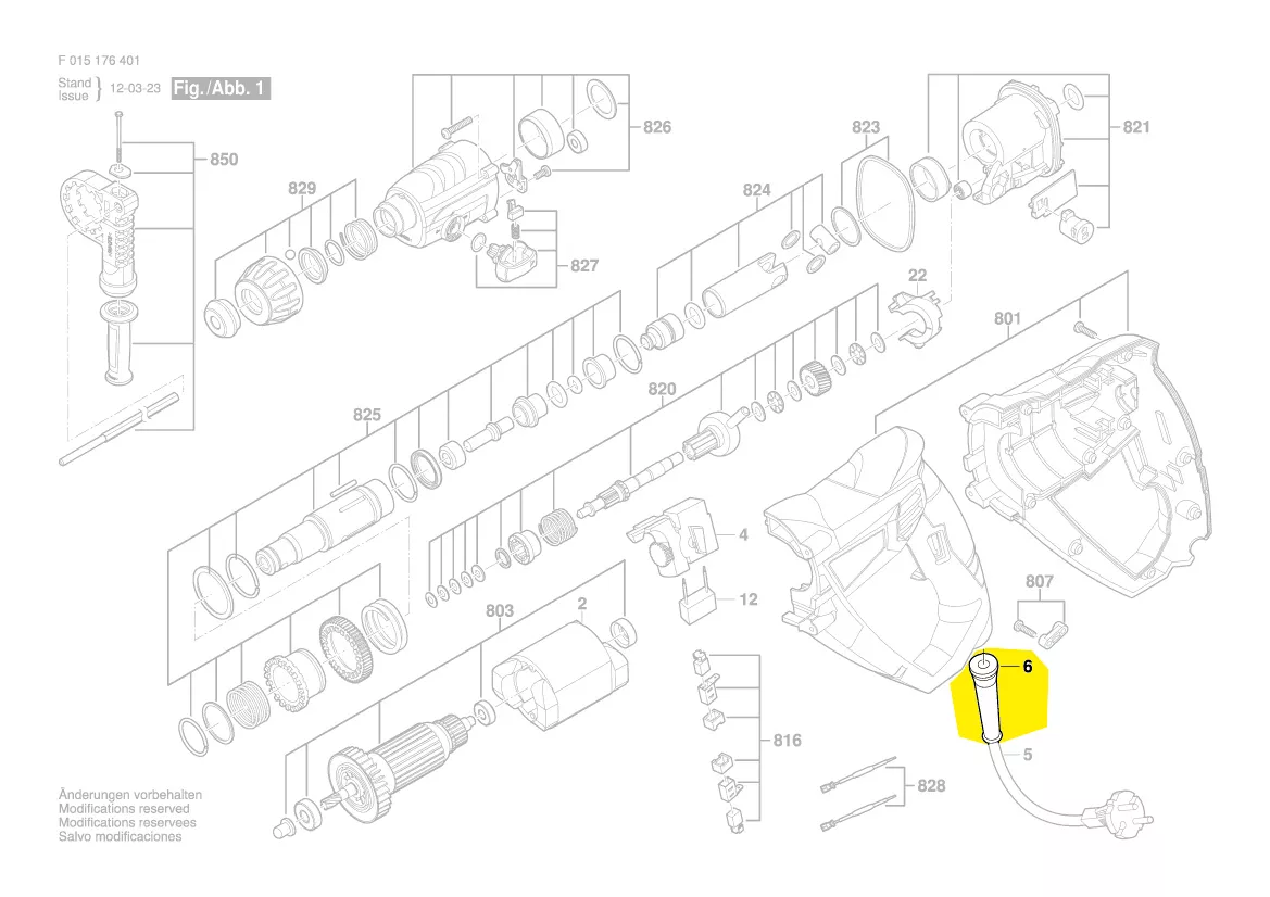 Manchon de cable d\'alimentation réf. 2 610 Z03 868 Skil
